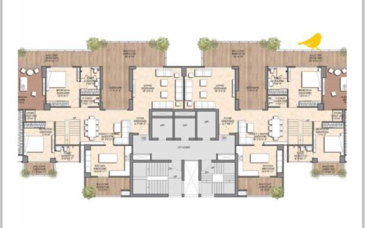 Duplex ( 6BHK – 6100 Sqft ) + Private GYM