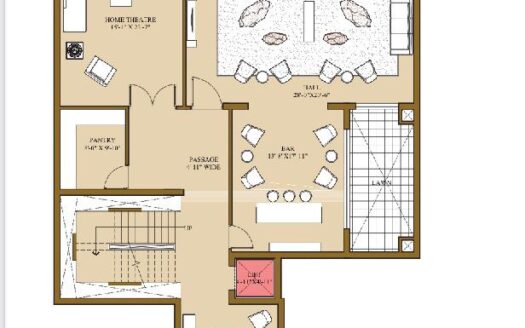 4BHK independent Golf Villa ( 6250 Sqft )